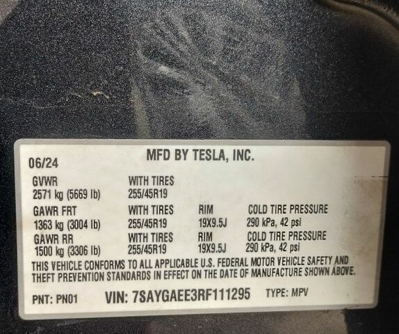 Сірий Тесла Model Y, об'ємом двигуна 0 л та пробігом 2 тис. км за 26000 $, фото 1 на Automoto.ua