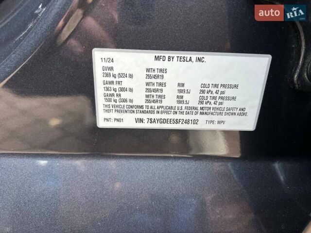 Серый Тесла Model Y, объемом двигателя 0 л и пробегом 4 тыс. км за 29900 $, фото 23 на Automoto.ua
