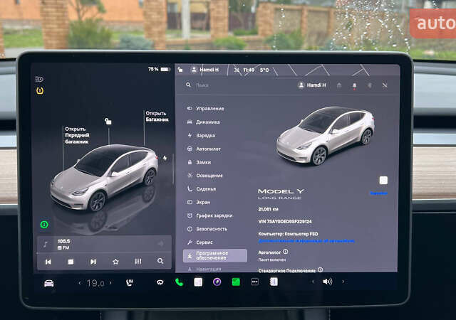 Серый Тесла Model Y, объемом двигателя 0 л и пробегом 21 тыс. км за 24000 $, фото 24 на Automoto.ua