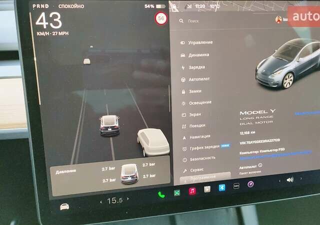 Серый Тесла Model Y, объемом двигателя 0 л и пробегом 11 тыс. км за 30599 $, фото 23 на Automoto.ua