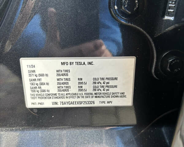 Сірий Тесла Model Y, об'ємом двигуна 0 л та пробігом 9 тис. км за 29900 $, фото 17 на Automoto.ua