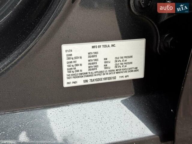 Сірий Тесла Model Y, об'ємом двигуна 0 л та пробігом 14 тис. км за 36999 $, фото 25 на Automoto.ua