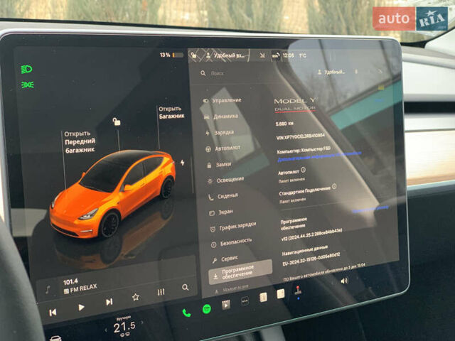 Серый Тесла Model Y, объемом двигателя 0 л и пробегом 5 тыс. км за 42500 $, фото 22 на Automoto.ua