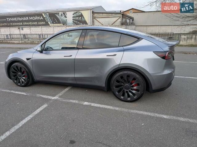 Серый Тесла Model Y, объемом двигателя 0 л и пробегом 6 тыс. км за 42900 $, фото 10 на Automoto.ua