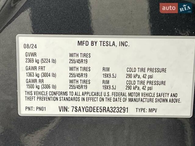 Серый Тесла Model Y, объемом двигателя 0 л и пробегом 22 тыс. км за 34700 $, фото 25 на Automoto.ua