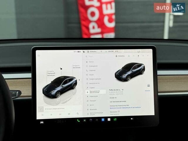 Серый Тесла Model Y, объемом двигателя 0 л и пробегом 24 тыс. км за 33500 $, фото 19 на Automoto.ua