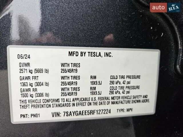 Сірий Тесла Model Y, об'ємом двигуна 0 л та пробігом 12 тис. км за 29900 $, фото 29 на Automoto.ua