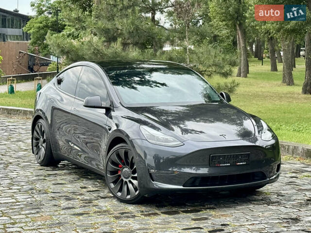 Серый Тесла Model Y, объемом двигателя 0 л и пробегом 7 тыс. км за 33999 $, фото 78 на Automoto.ua