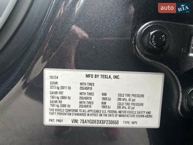 Тесла Model Y 2024 в Ровно на Automoto.ua Серый Тесла Model Y, объемом двигателя 0 л и пробегом 11 тыс. км за 33600 $, фото 38 на Automoto.ua