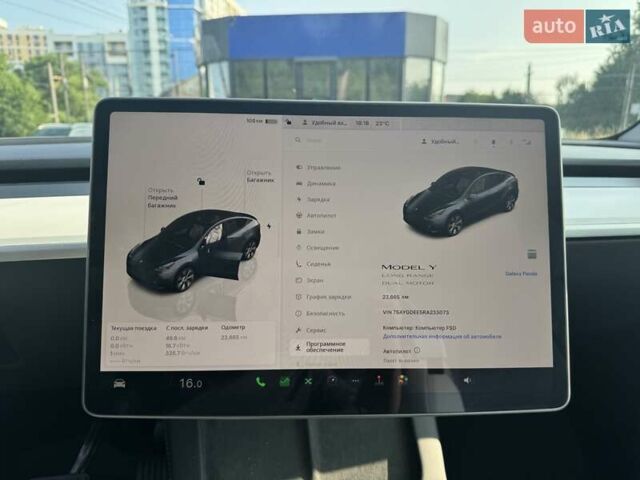 Серый Тесла Model Y, объемом двигателя 0 л и пробегом 24 тыс. км за 29500 $, фото 31 на Automoto.ua