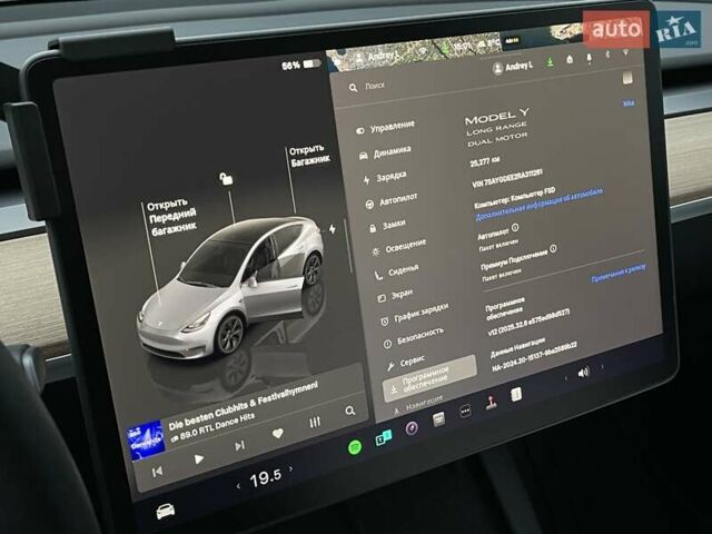 Серый Тесла Model Y, объемом двигателя 0 л и пробегом 25 тыс. км за 36700 $, фото 19 на Automoto.ua