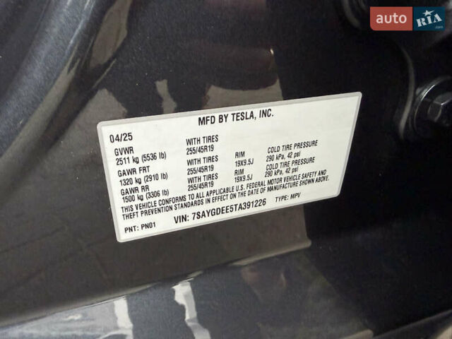 Серый Тесла Model Y, объемом двигателя 0 л и пробегом 3 тыс. км за 52000 $, фото 12 на Automoto.ua