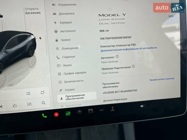 Серый Тесла Model Y, объемом двигателя 0 л и пробегом 1 тыс. км за 36700 $, фото 26 на Automoto.ua