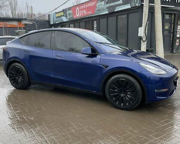 Синий Тесла Model Y, объемом двигателя 0 л и пробегом 69 тыс. км за 29500 $, фото 10 на Automoto.ua