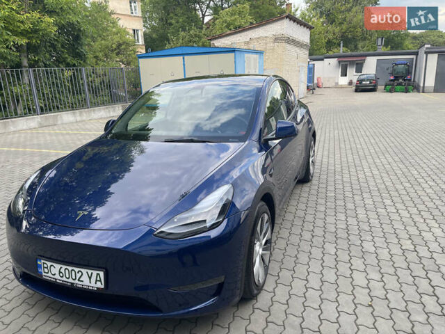 Синий Тесла Model Y, объемом двигателя 0 л и пробегом 35 тыс. км за 24000 $, фото 2 на Automoto.ua