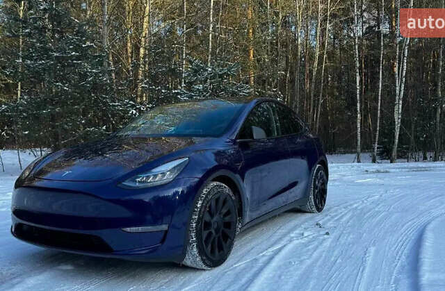 Синий Тесла Model Y, объемом двигателя 0 л и пробегом 55 тыс. км за 28000 $, фото 5 на Automoto.ua