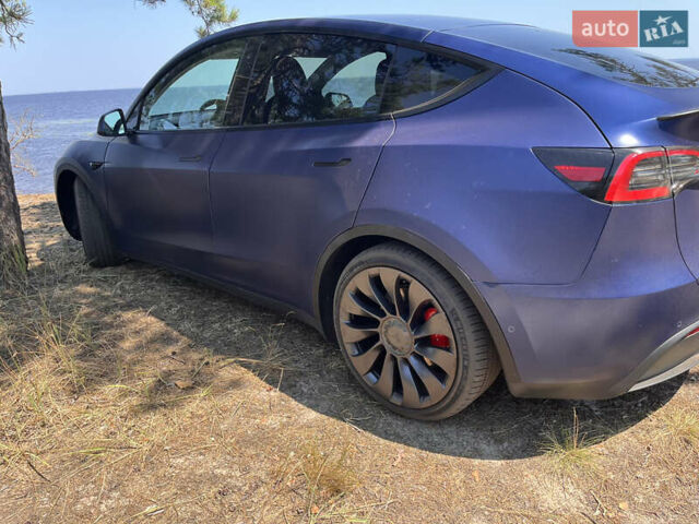 Синий Тесла Model Y, объемом двигателя 0 л и пробегом 75 тыс. км за 25000 $, фото 15 на Automoto.ua