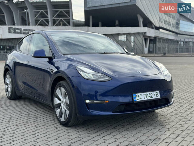 Синий Тесла Model Y, объемом двигателя 0 л и пробегом 83 тыс. км за 23800 $, фото 14 на Automoto.ua