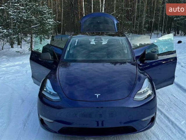Синий Тесла Model Y, объемом двигателя 0 л и пробегом 55 тыс. км за 28000 $, фото 17 на Automoto.ua
