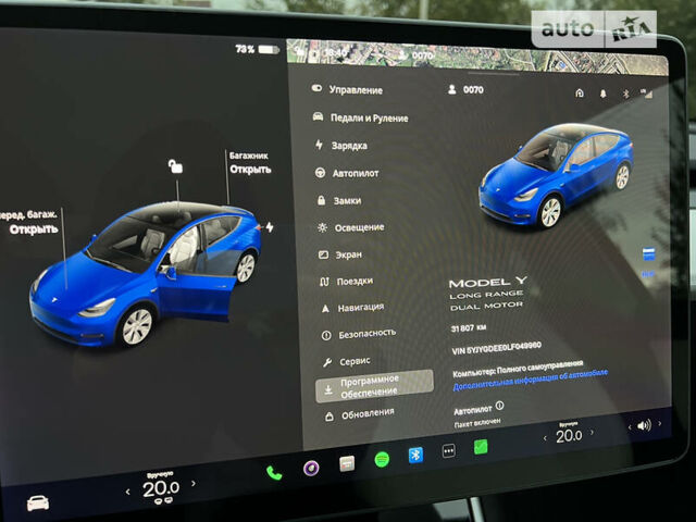 Синій Тесла Model Y, об'ємом двигуна 0 л та пробігом 32 тис. км за 58000 $, фото 58 на Automoto.ua