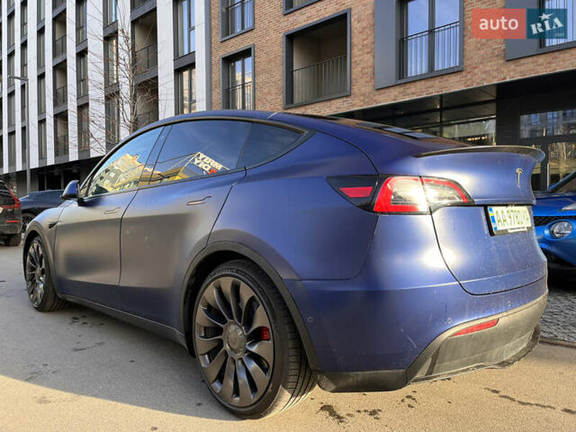 Синий Тесла Model Y, объемом двигателя 0 л и пробегом 75 тыс. км за 25000 $, фото 22 на Automoto.ua