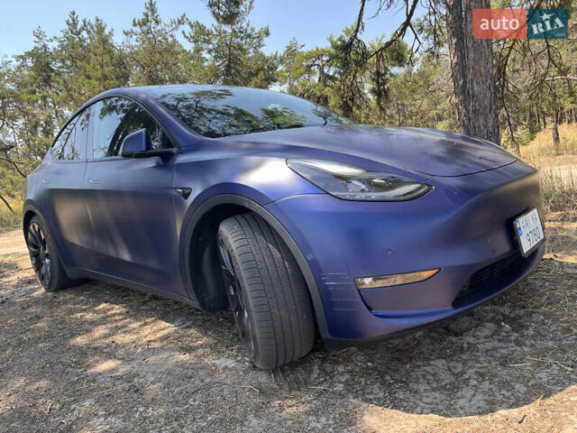 Синий Тесла Model Y, объемом двигателя 0 л и пробегом 75 тыс. км за 25000 $, фото 11 на Automoto.ua