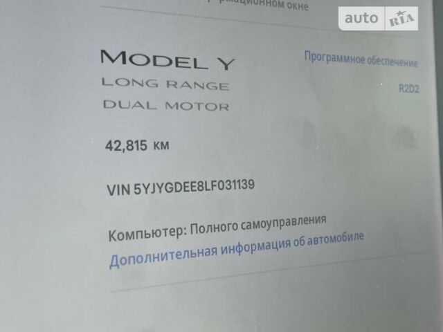 Синий Тесла Model Y, объемом двигателя 0 л и пробегом 42 тыс. км за 24500 $, фото 23 на Automoto.ua