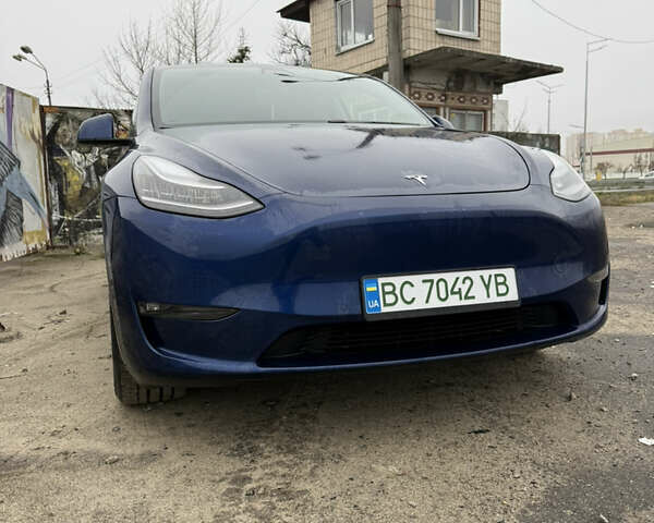 Синий Тесла Model Y, объемом двигателя 0 л и пробегом 100 тыс. км за 21400 $, фото 4 на Automoto.ua