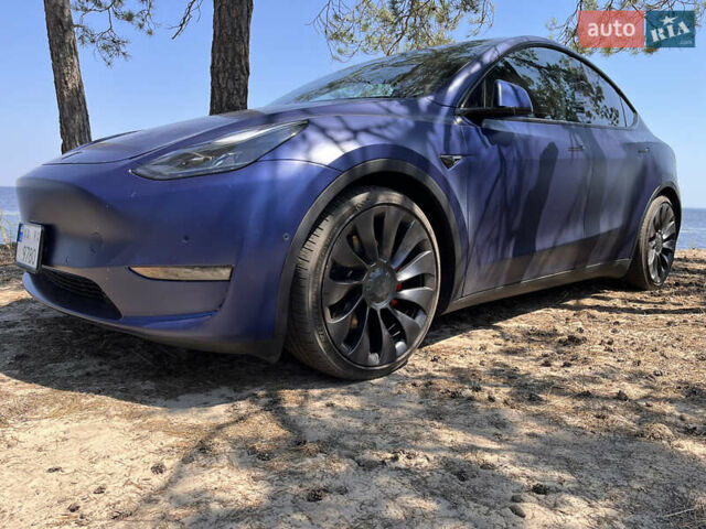 Синий Тесла Model Y, объемом двигателя 0 л и пробегом 75 тыс. км за 25000 $, фото 8 на Automoto.ua