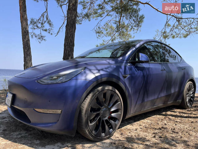 Синий Тесла Model Y, объемом двигателя 0 л и пробегом 75 тыс. км за 25000 $, фото 7 на Automoto.ua