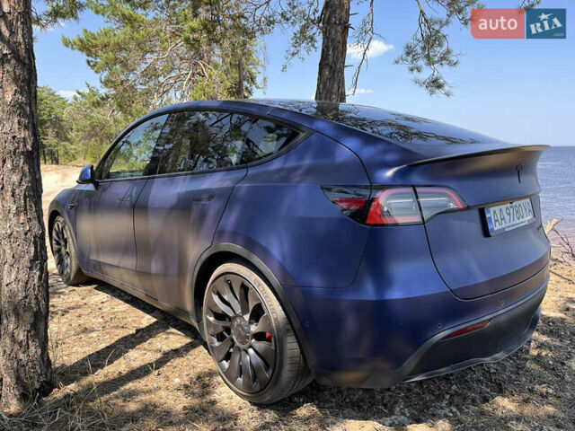Синий Тесла Model Y, объемом двигателя 0 л и пробегом 75 тыс. км за 25000 $, фото 4 на Automoto.ua