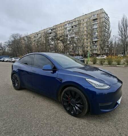 Синій Тесла Model Y, об'ємом двигуна 0 л та пробігом 116 тис. км за 22000 $, фото 1 на Automoto.ua
