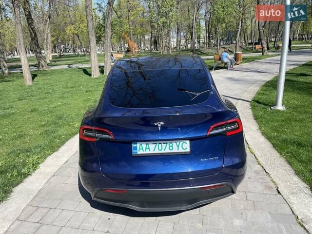 Синий Тесла Model Y, объемом двигателя 0 л и пробегом 115 тыс. км за 22800 $, фото 1 на Automoto.ua