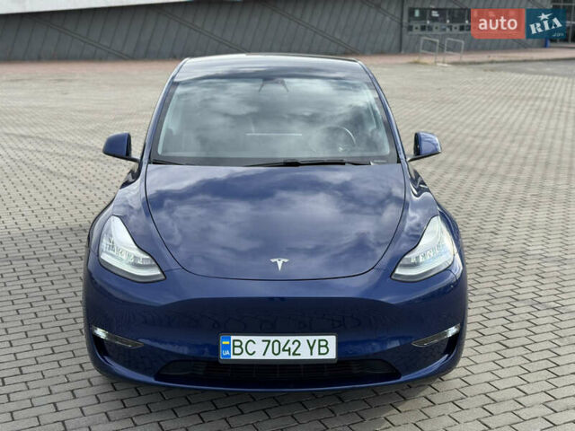 Синий Тесла Model Y, объемом двигателя 0 л и пробегом 83 тыс. км за 23800 $, фото 16 на Automoto.ua