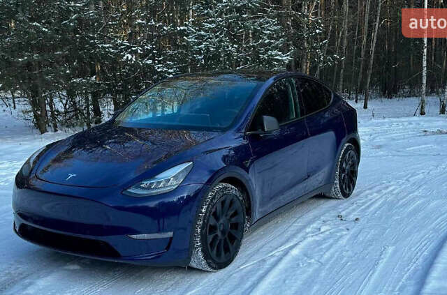 Синий Тесла Model Y, объемом двигателя 0 л и пробегом 55 тыс. км за 28000 $, фото 10 на Automoto.ua
