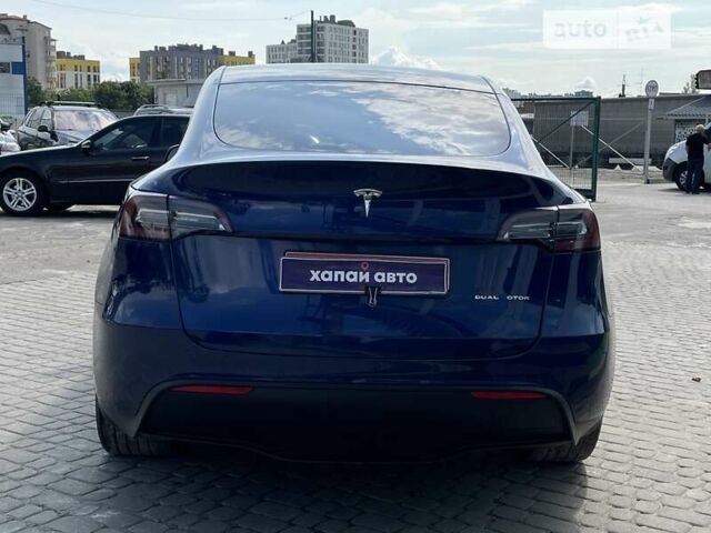 Синий Тесла Model Y, объемом двигателя 0 л и пробегом 42 тыс. км за 24500 $, фото 5 на Automoto.ua