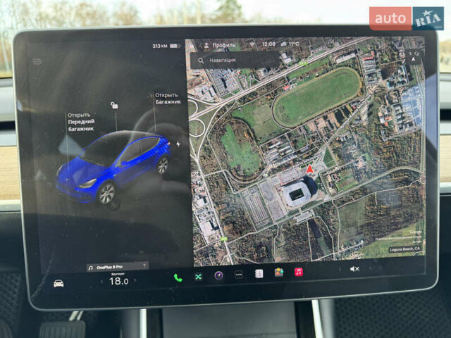 Синий Тесла Model Y, объемом двигателя 0 л и пробегом 83 тыс. км за 23800 $, фото 38 на Automoto.ua