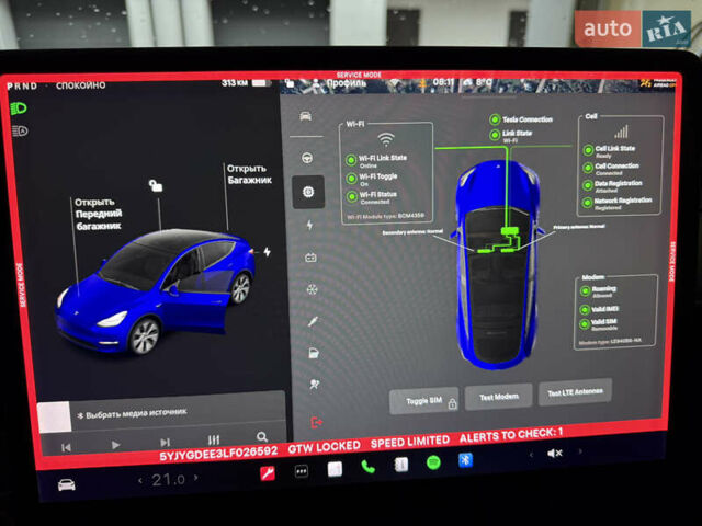 Тесла Model Y 2020 у Львові на Automoto.ua Синій Тесла Model Y, об'ємом двигуна 0 л та пробігом 138 тис. км за 22500 $, фото 16 на Automoto.ua