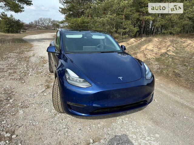 Синий Тесла Model Y, объемом двигателя 0 л и пробегом 35 тыс. км за 38499 $, фото 29 на Automoto.ua