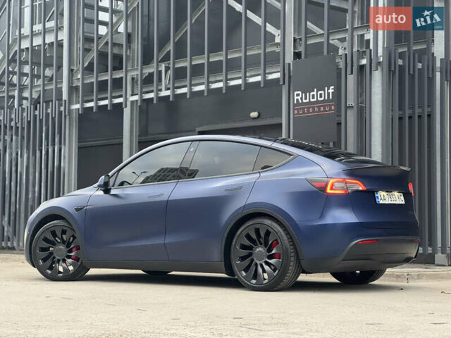 Синий Тесла Model Y, объемом двигателя 0 л и пробегом 88 тыс. км за 31990 $, фото 8 на Automoto.ua