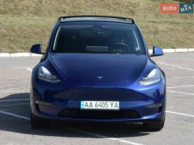 Синий Тесла Model Y, объемом двигателя 0 л и пробегом 81 тыс. км за 25499 $, фото 5 на Automoto.ua
