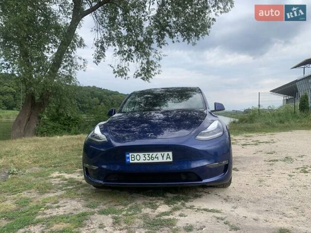 Синий Тесла Model Y, объемом двигателя 0 л и пробегом 75 тыс. км за 22900 $, фото 1 на Automoto.ua