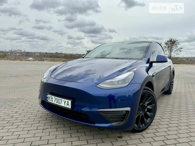 Синий Тесла Model Y, объемом двигателя 0 л и пробегом 28 тыс. км за 38555 $, фото 6 на Automoto.ua