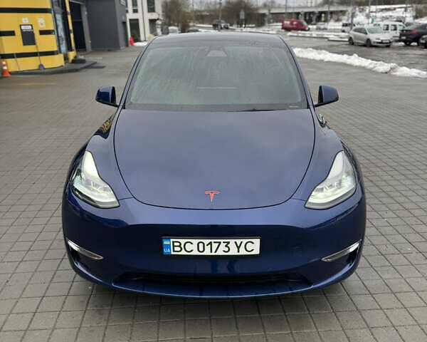 Синий Тесла Model Y, объемом двигателя 0 л и пробегом 85 тыс. км за 24200 $, фото 1 на Automoto.ua