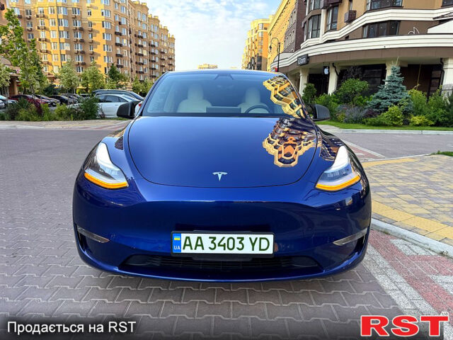 Синий Тесла Model Y, объемом двигателя 0.38 л и пробегом 70 тыс. км за 22000 $, фото 4 на Automoto.ua