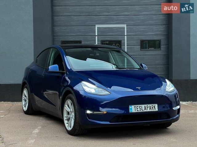 Синий Тесла Model Y, объемом двигателя 0 л и пробегом 66 тыс. км за 25500 $, фото 11 на Automoto.ua