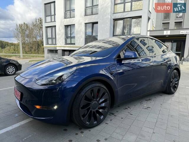Синий Тесла Model Y, объемом двигателя 0 л и пробегом 86 тыс. км за 25900 $, фото 40 на Automoto.ua