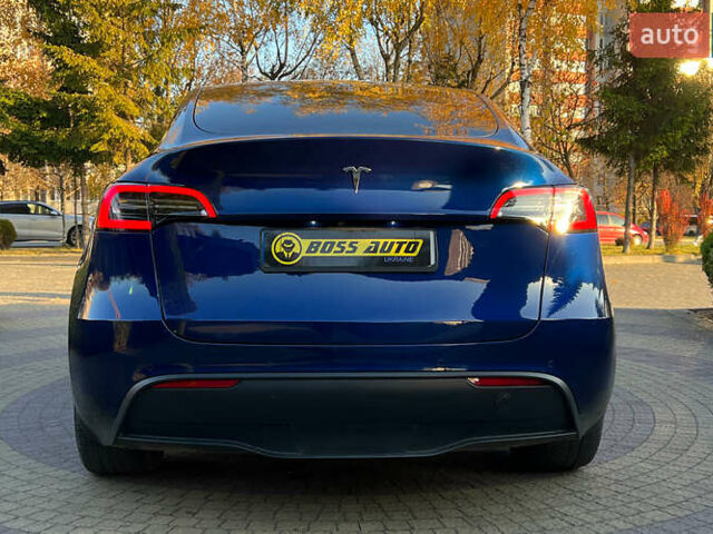 Синий Тесла Model Y, объемом двигателя 0 л и пробегом 72 тыс. км за 25750 $, фото 5 на Automoto.ua
