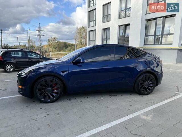Синий Тесла Model Y, объемом двигателя 0 л и пробегом 86 тыс. км за 25900 $, фото 39 на Automoto.ua