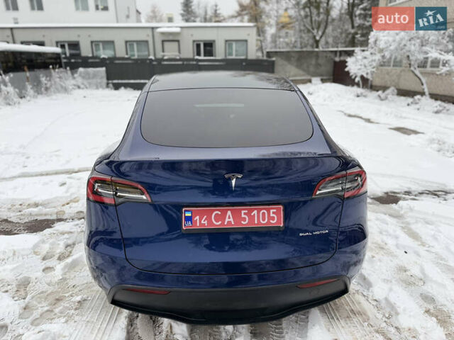 Синий Тесла Model Y, объемом двигателя 0 л и пробегом 63 тыс. км за 27000 $, фото 6 на Automoto.ua